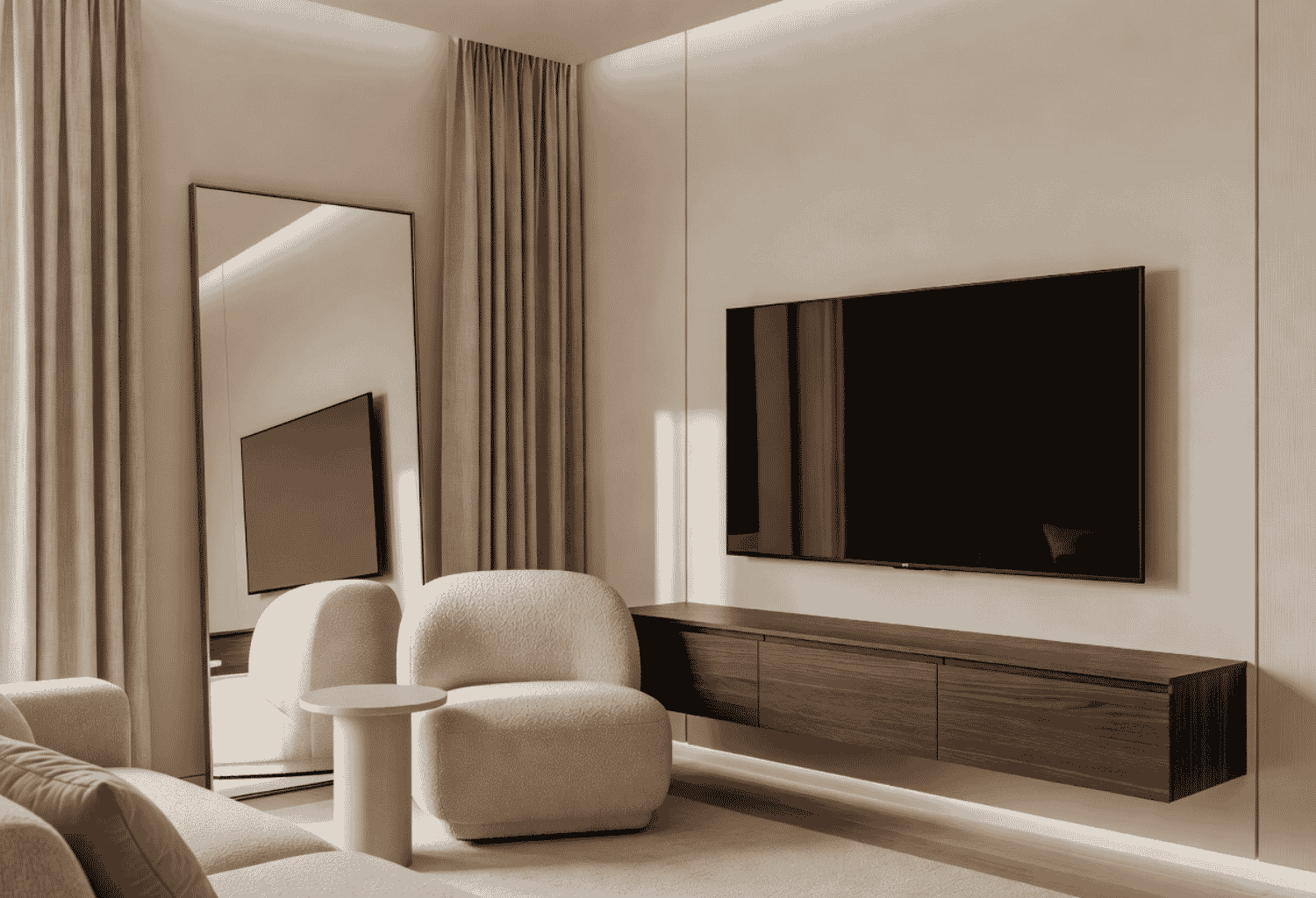 Floating Media Consoles