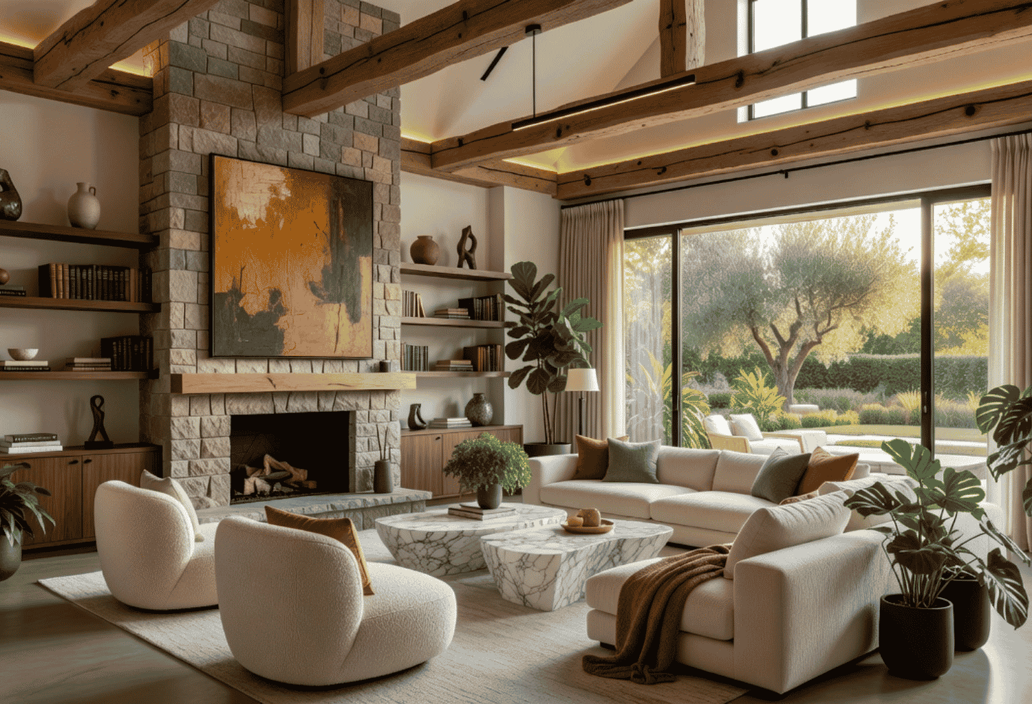 Statement Ceiling Beams