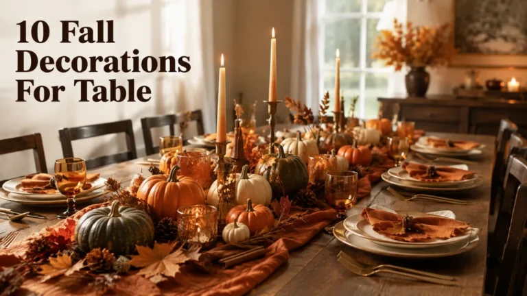 10 Fall Decorations For Table That Feel Warm and Inviting
