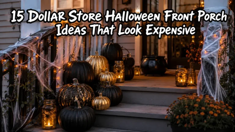 15 Dollar Store Halloween Front Porch Ideas