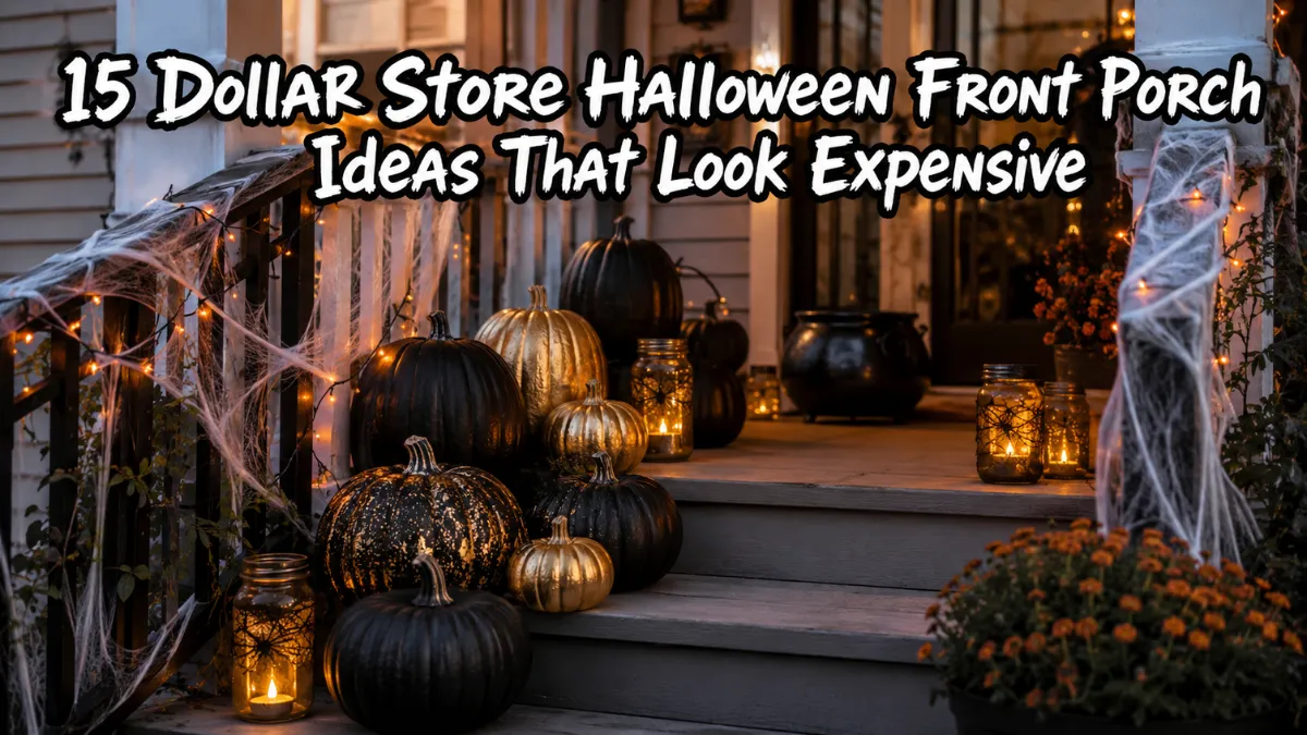 15 Dollar Store Halloween Front Porch Ideas