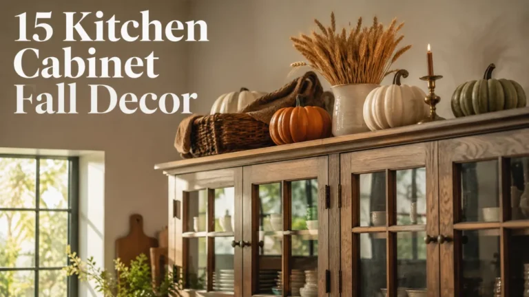 15 Kitchen Cabinet Fall Decor Ideas for a Cozy Autumn Kitchen