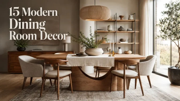 15 Modern Dining Room Decor Ideas That Feel Fresh