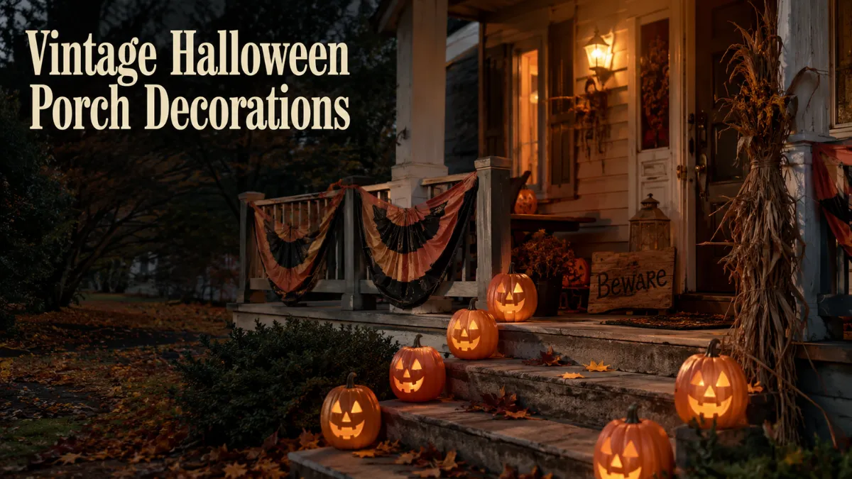 15 Vintage Halloween Porch Decorations for a Retro Vibe