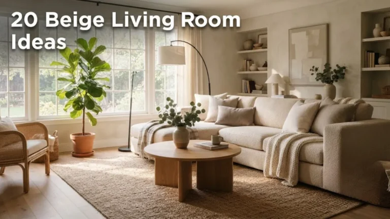 20 Beige Living Room Ideas That Feel Warm, Not Boring