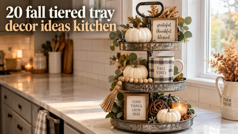 20 Fall Tiered Tray Decor Ideas Kitchen Styling Guide