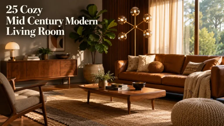 25 Cozy Mid Century Modern Living Room Ideas to Try