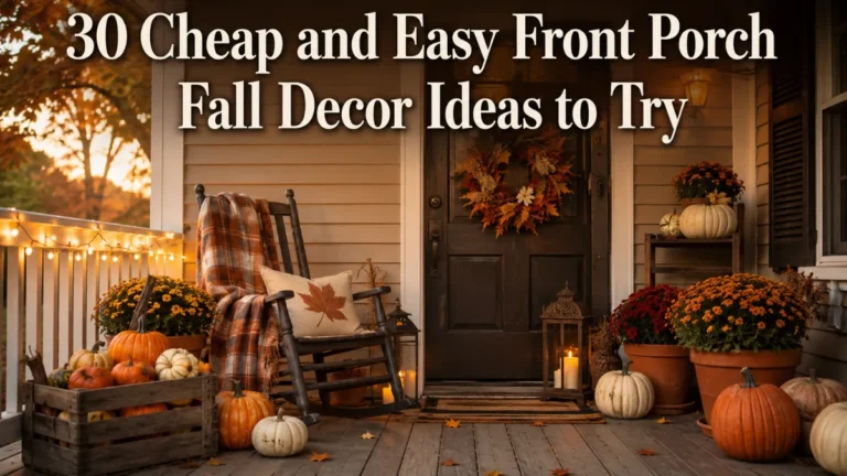 30 Cheap and Easy Front Porch Fall Decor Ideas
