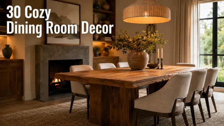 30 Cozy Dining Room Decor Ideas for a Warm, Inviting Space