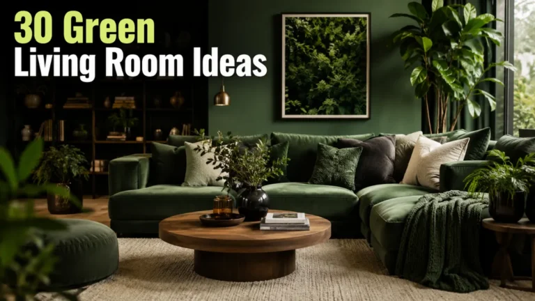 30 Green Living Room Ideas That Feel Fresh