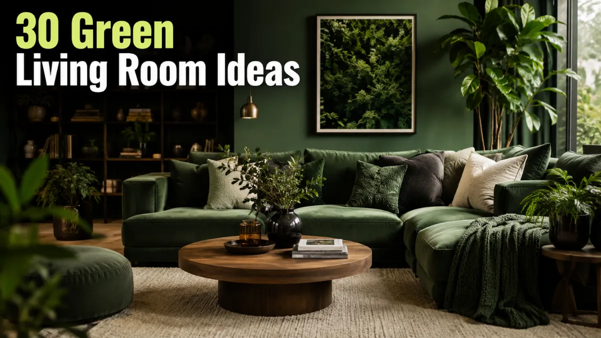 30 Green Living Room Ideas That Feel Fresh