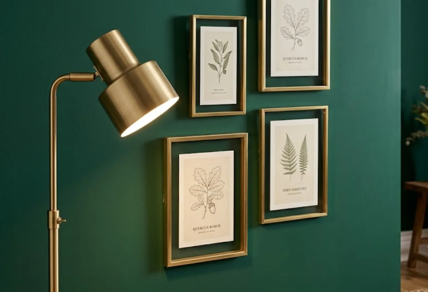 Add Brass or Gold Accents for Contrast