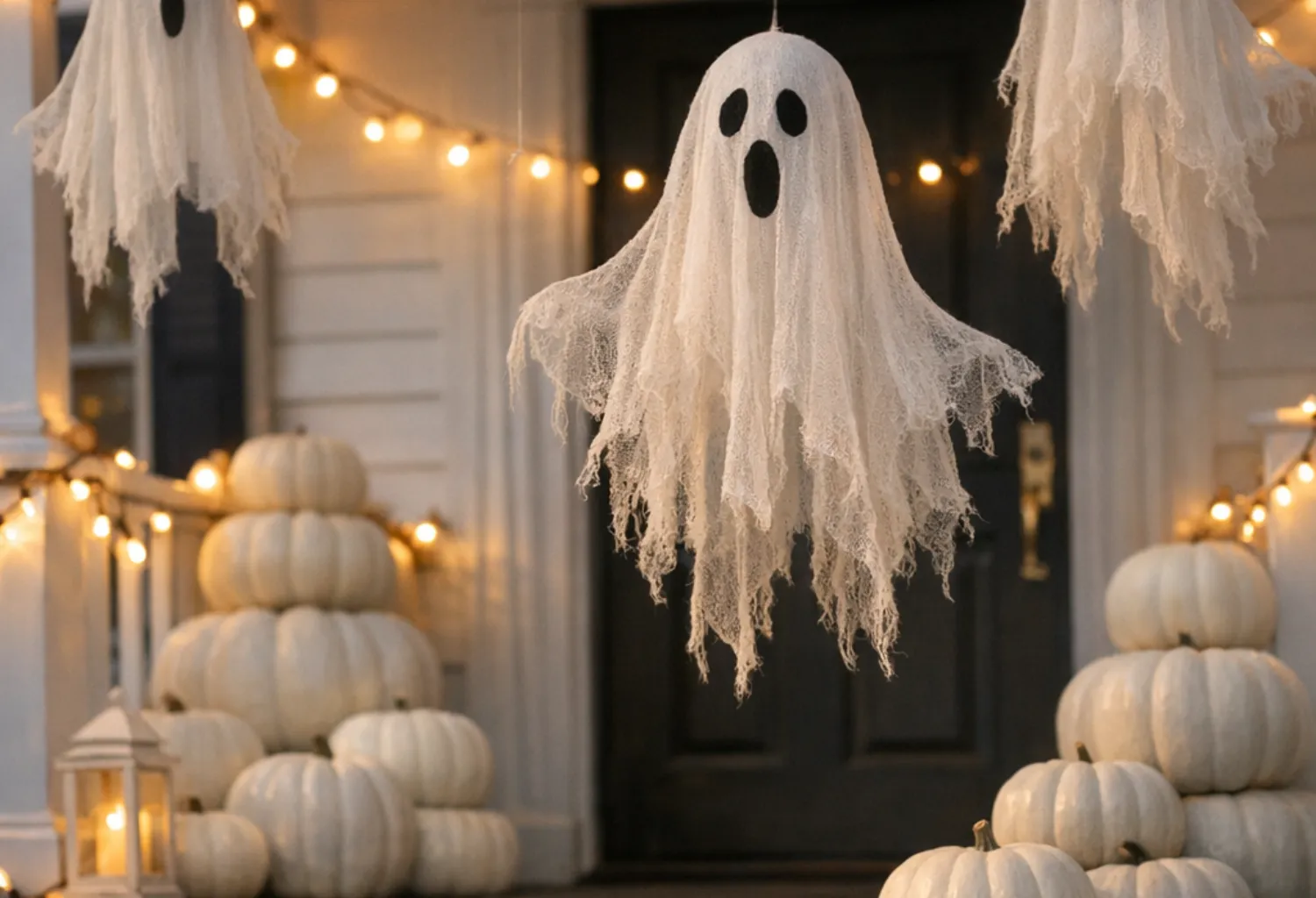 All White Ghostly Porch