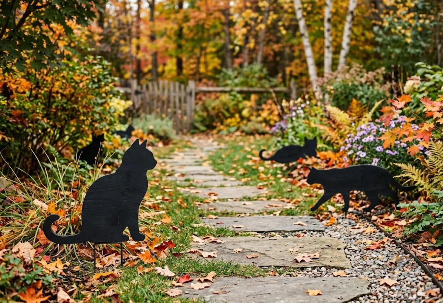Black Cat Yard Stakes