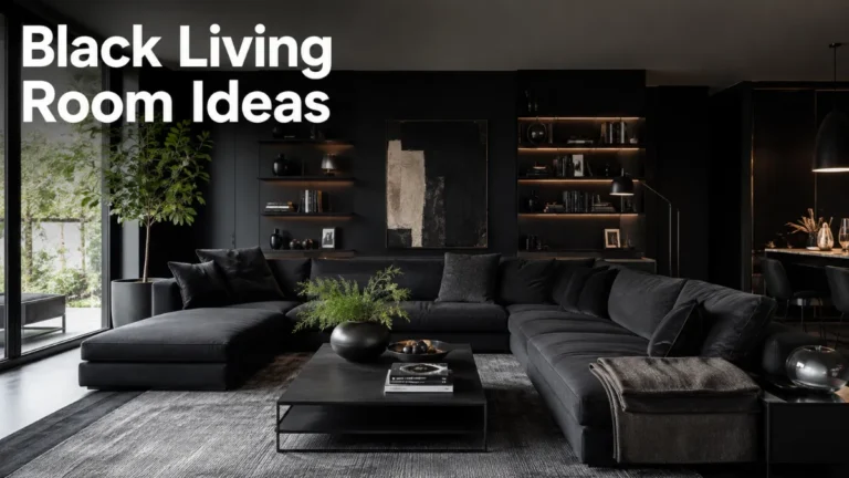 Black Living Room Ideas