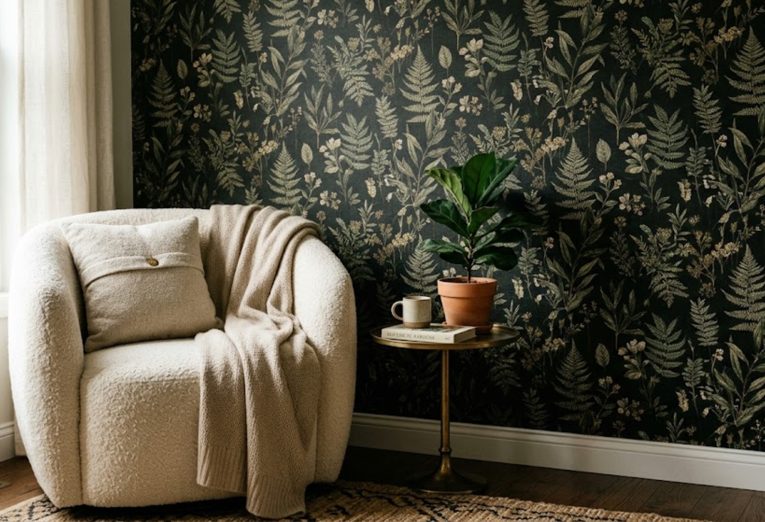 Black Wallpaper With Pattern