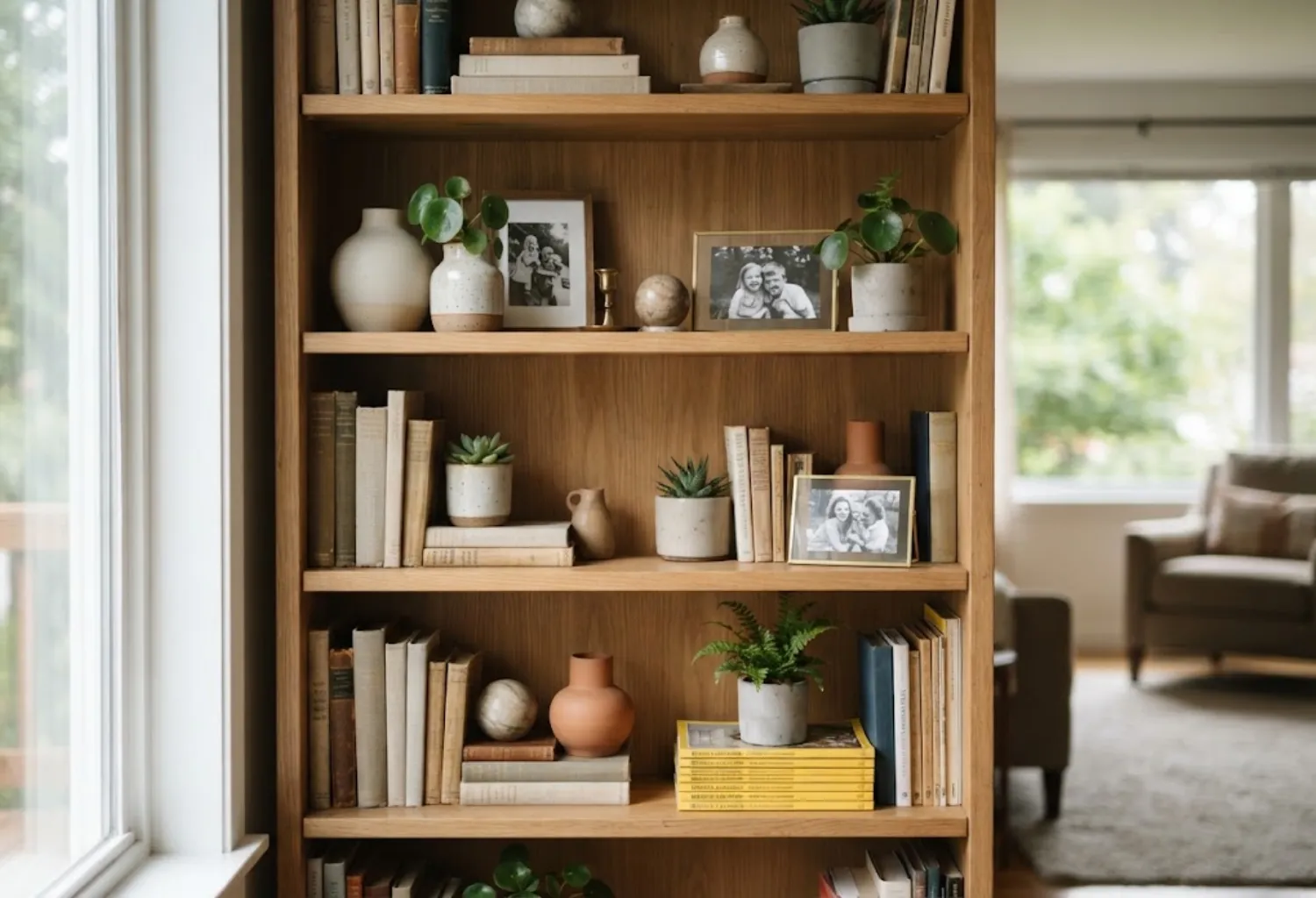 Bookshelves Styled With Personal Objects