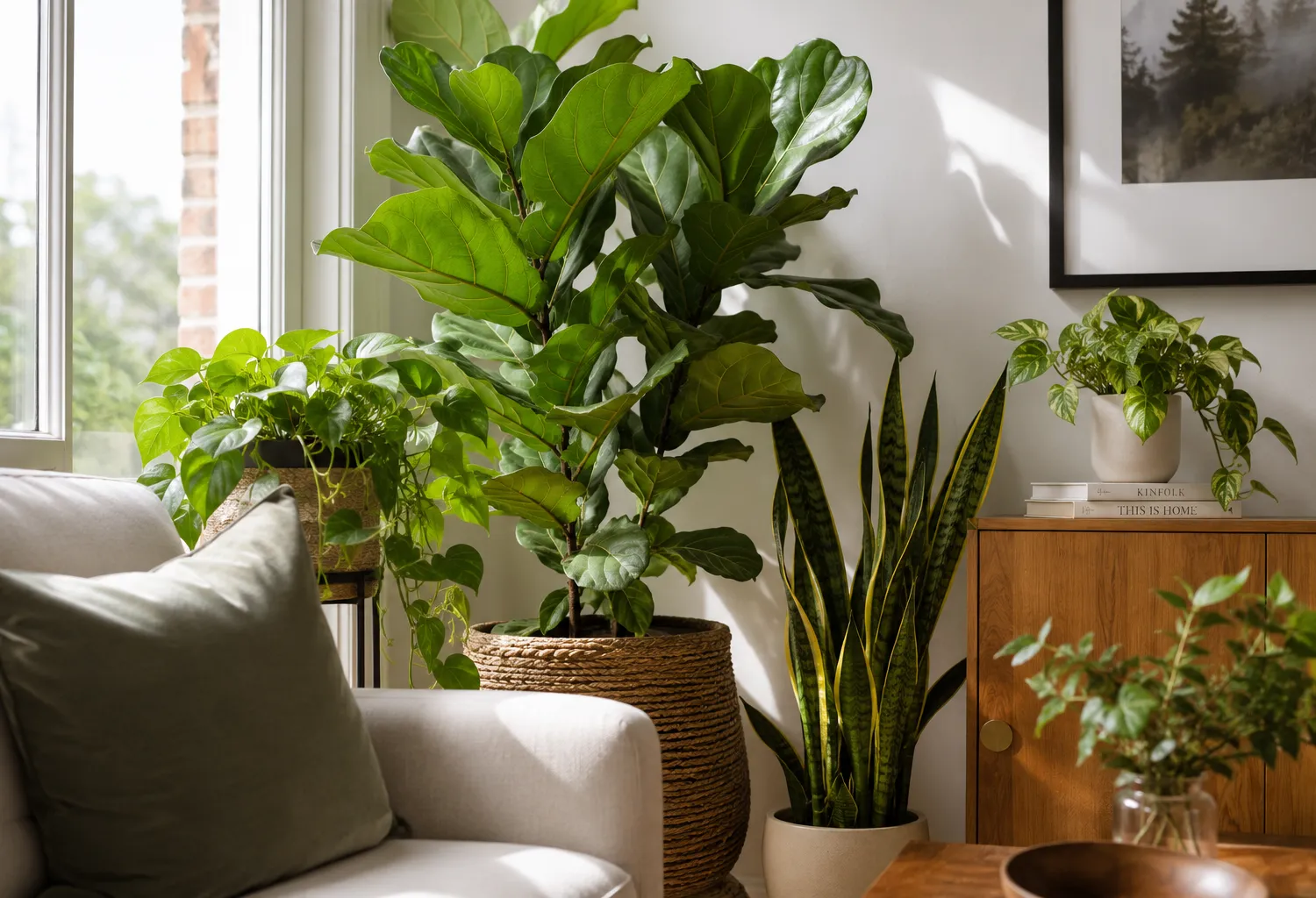 Bring in Live Plants for an Organic Layer