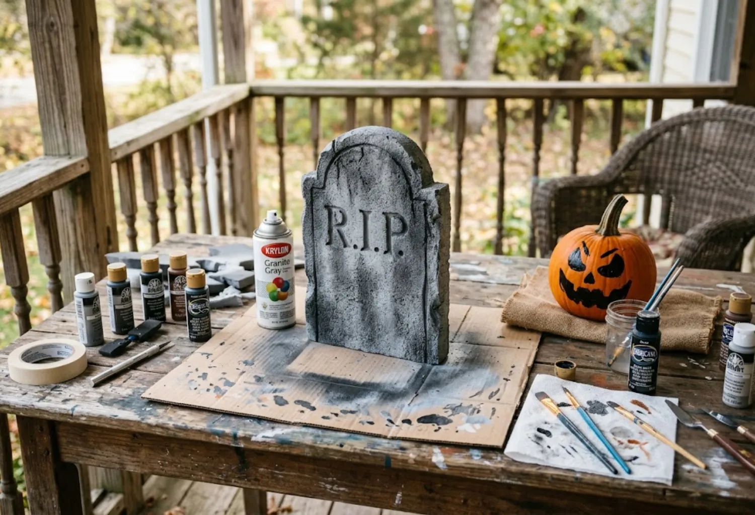 Budget-friendly halloween porch decorations