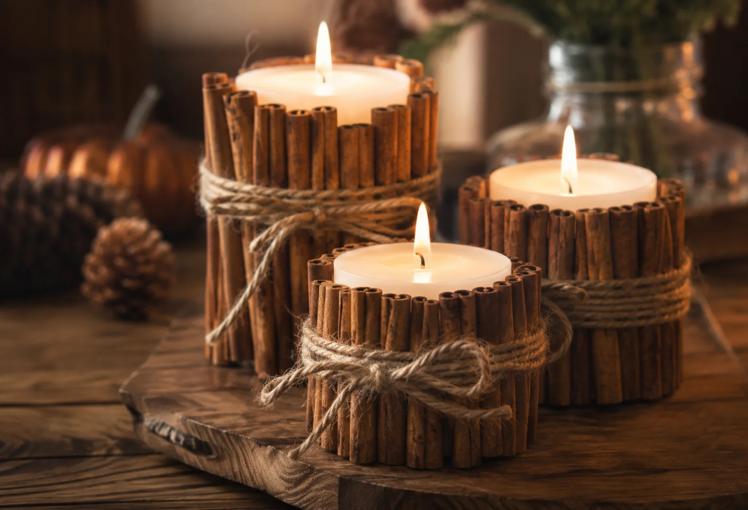 Cinnamon Stick Candles