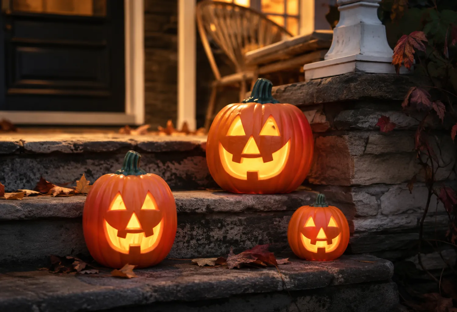 Classic Blow Mold Pumpkins