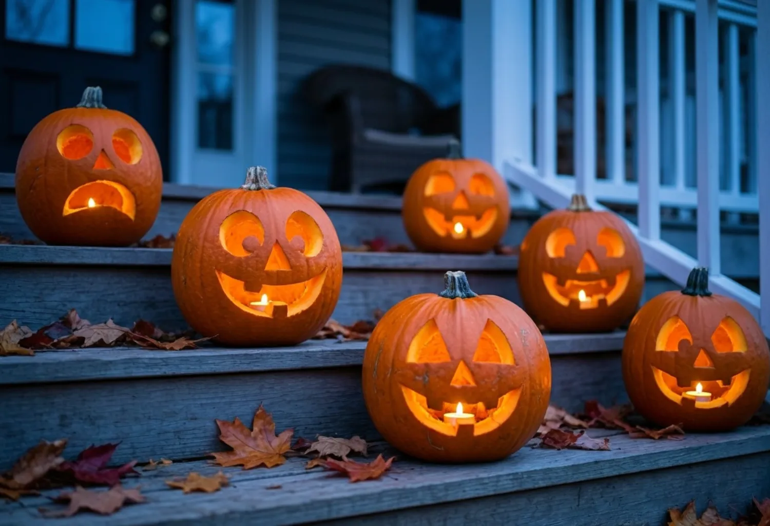 Classic Jack-o-Lantern Porch
