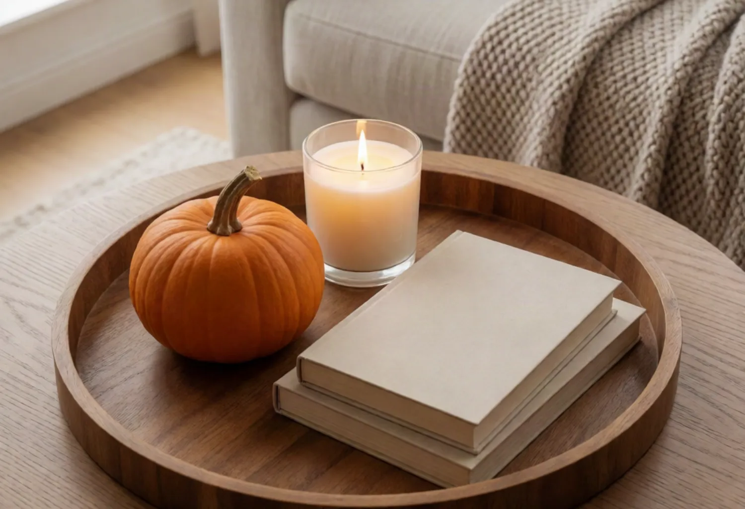 Coffee Table Tray Vignette