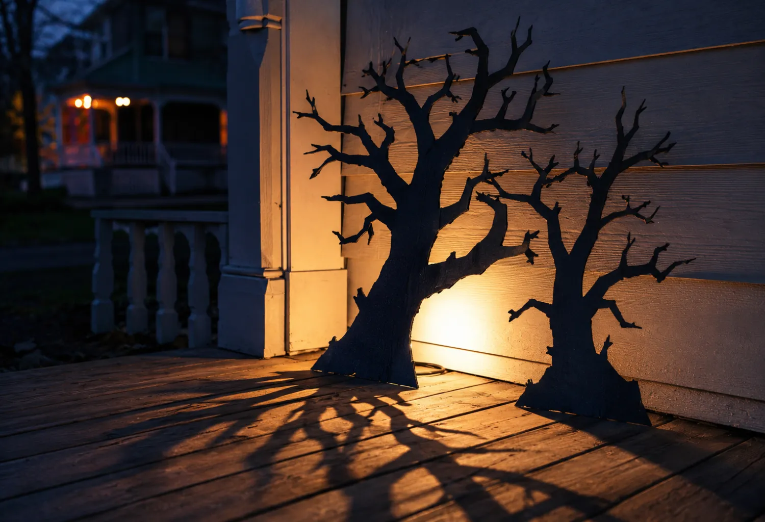 DIY Spooky Tree Silhouettes
