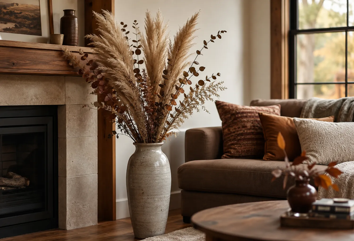 Dried Florals and Pampas Grass Arrangements
