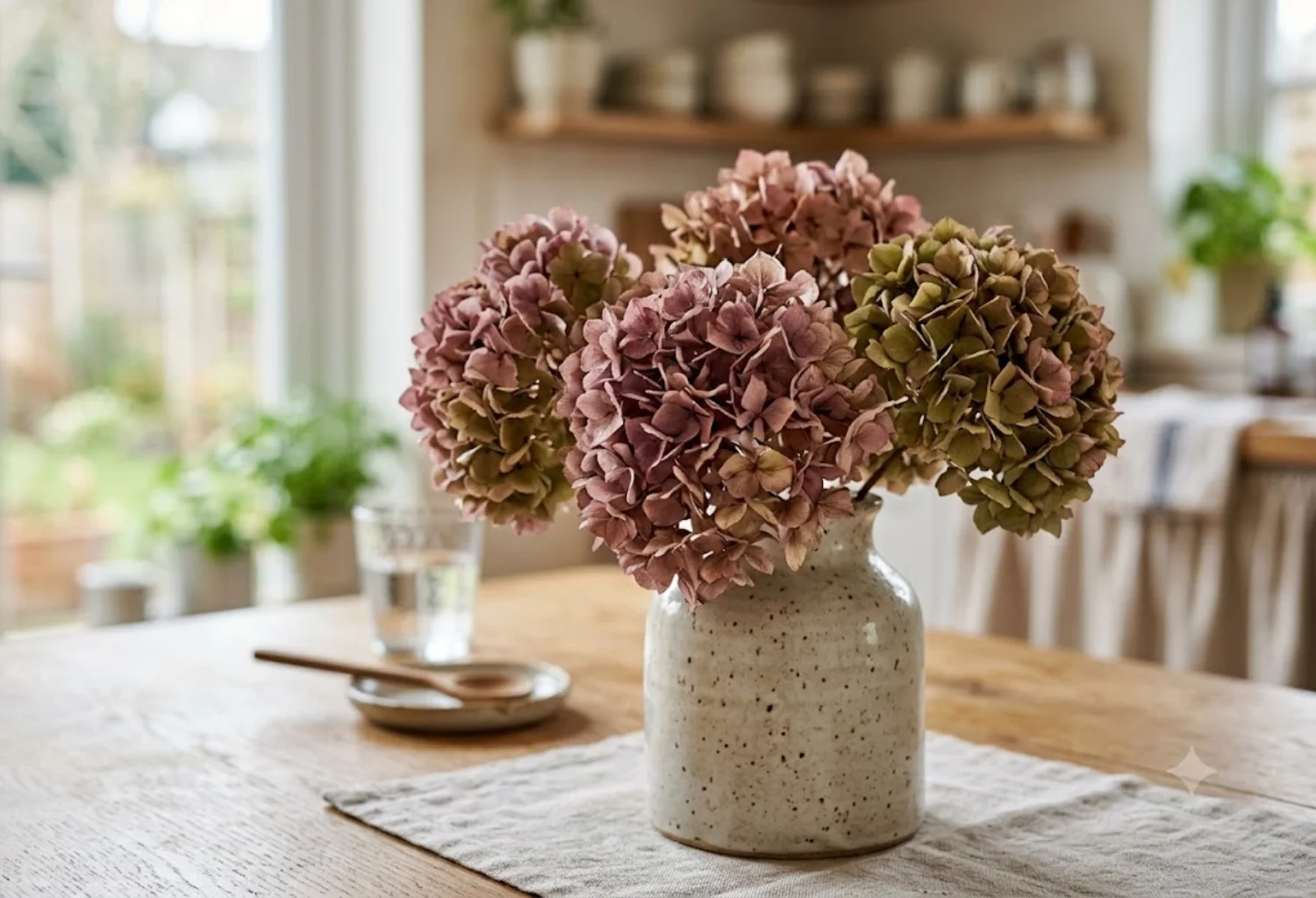 Dried Hydrangea Arrangements