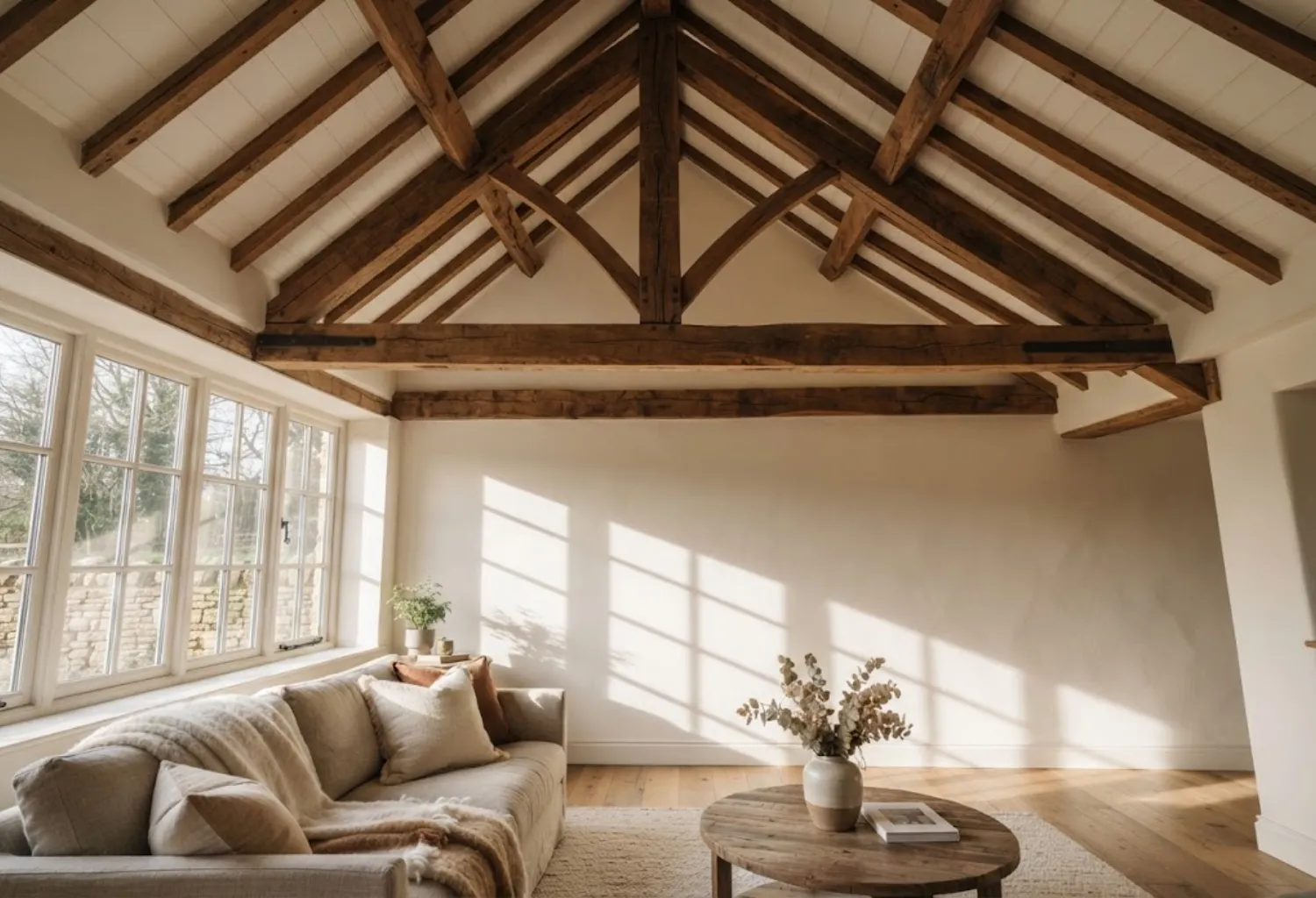 Exposed Wood Beams