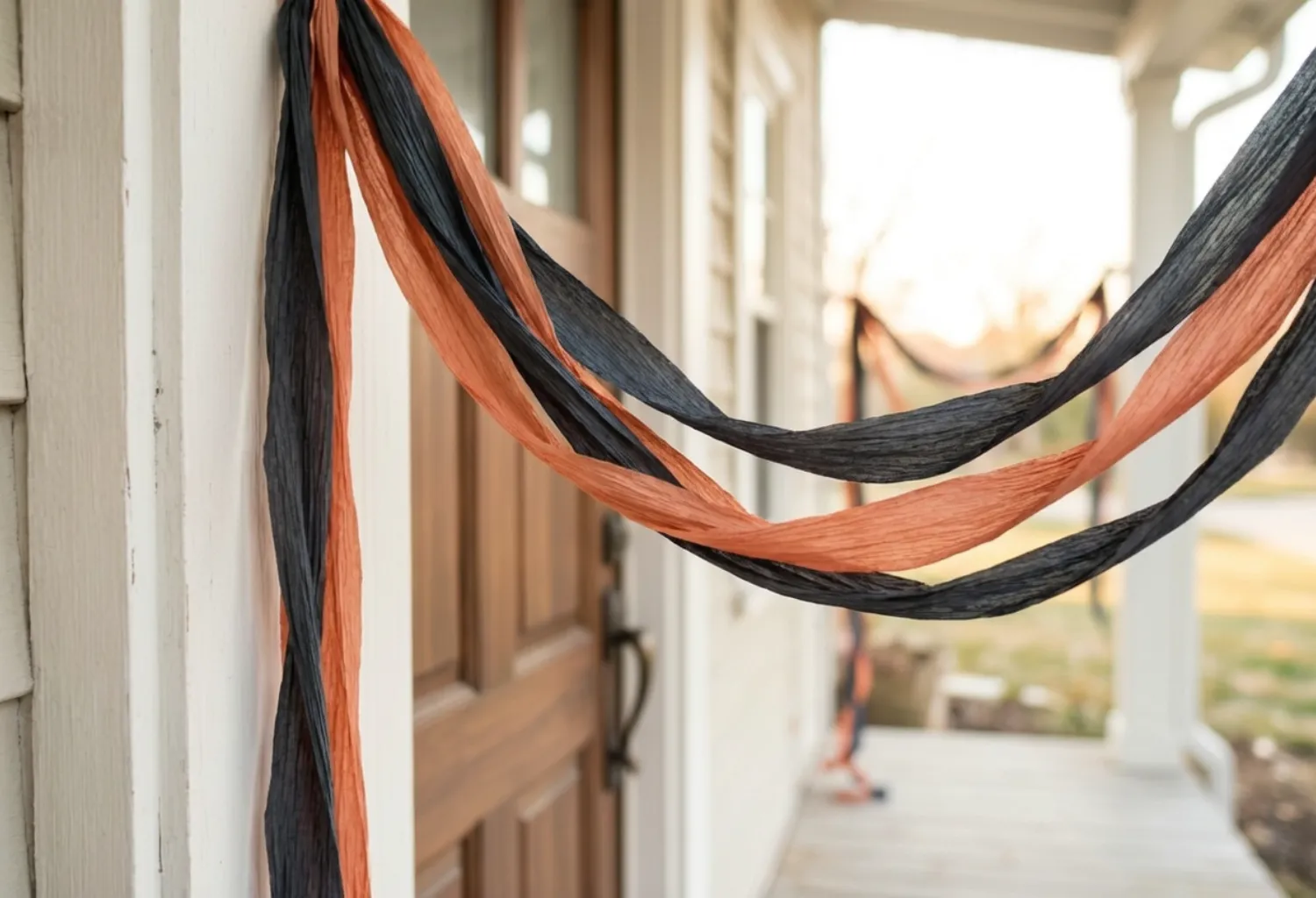 Faded Crepe Paper Streamers