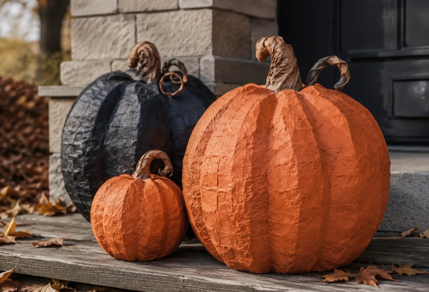 Giant Paper Mache Pumpkins