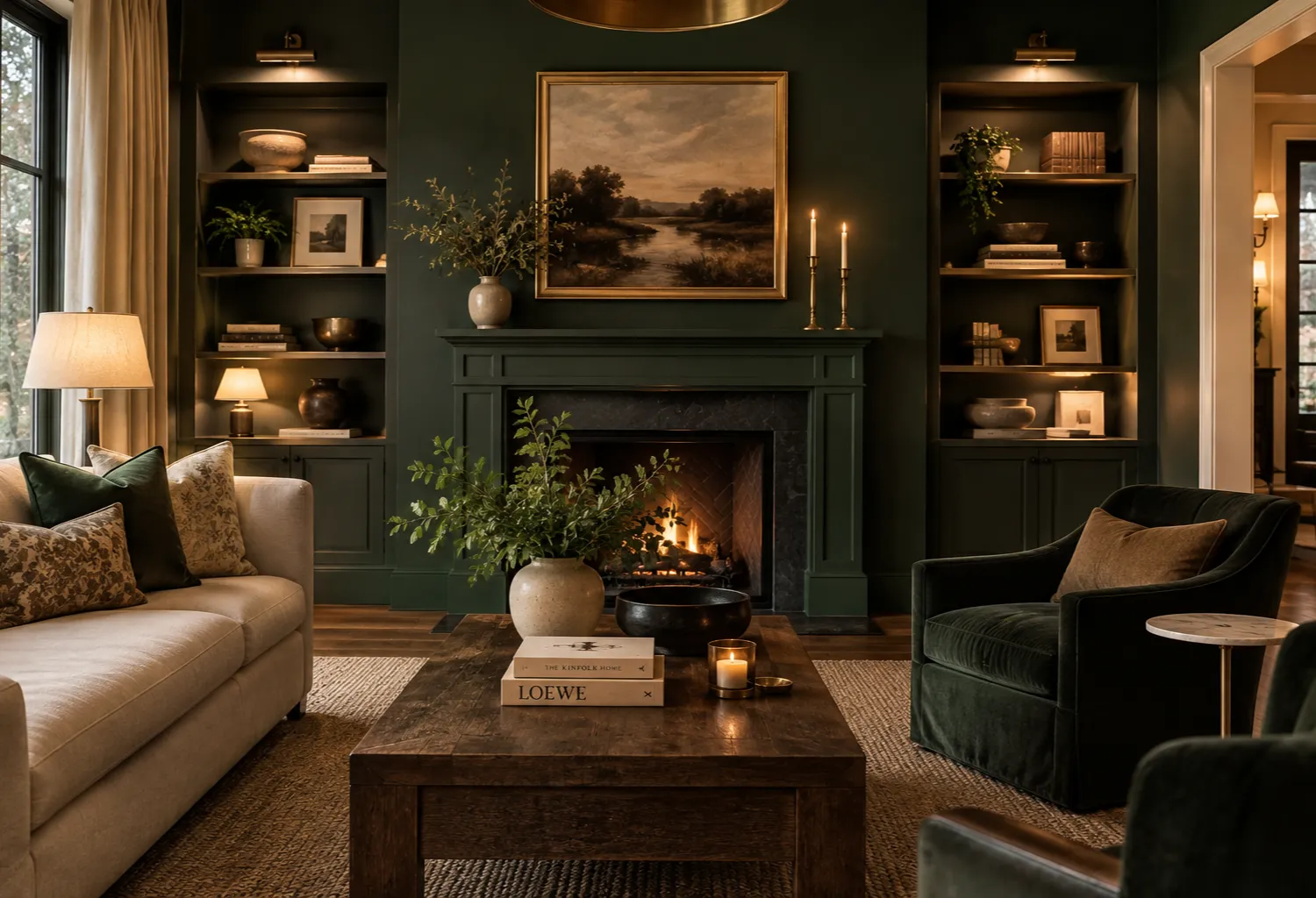 Go Bold With a Deep Emerald Feature Wall