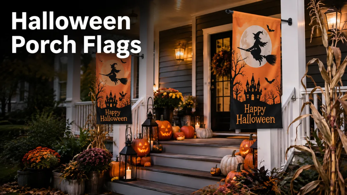Halloween Porch Flags