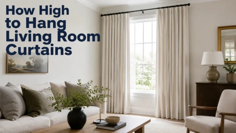 How High to Hang Living Room Curtains
