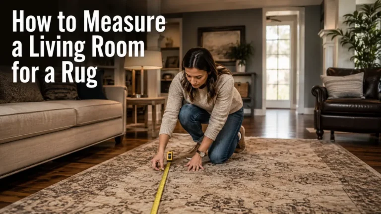 How to Measure a Living Room for a Rug