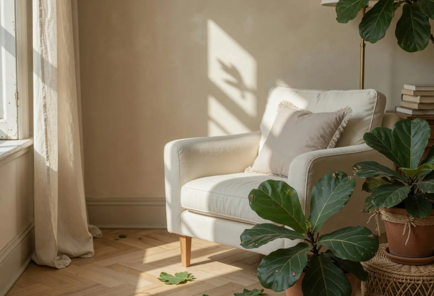 Incorporate Greenery for Contrast