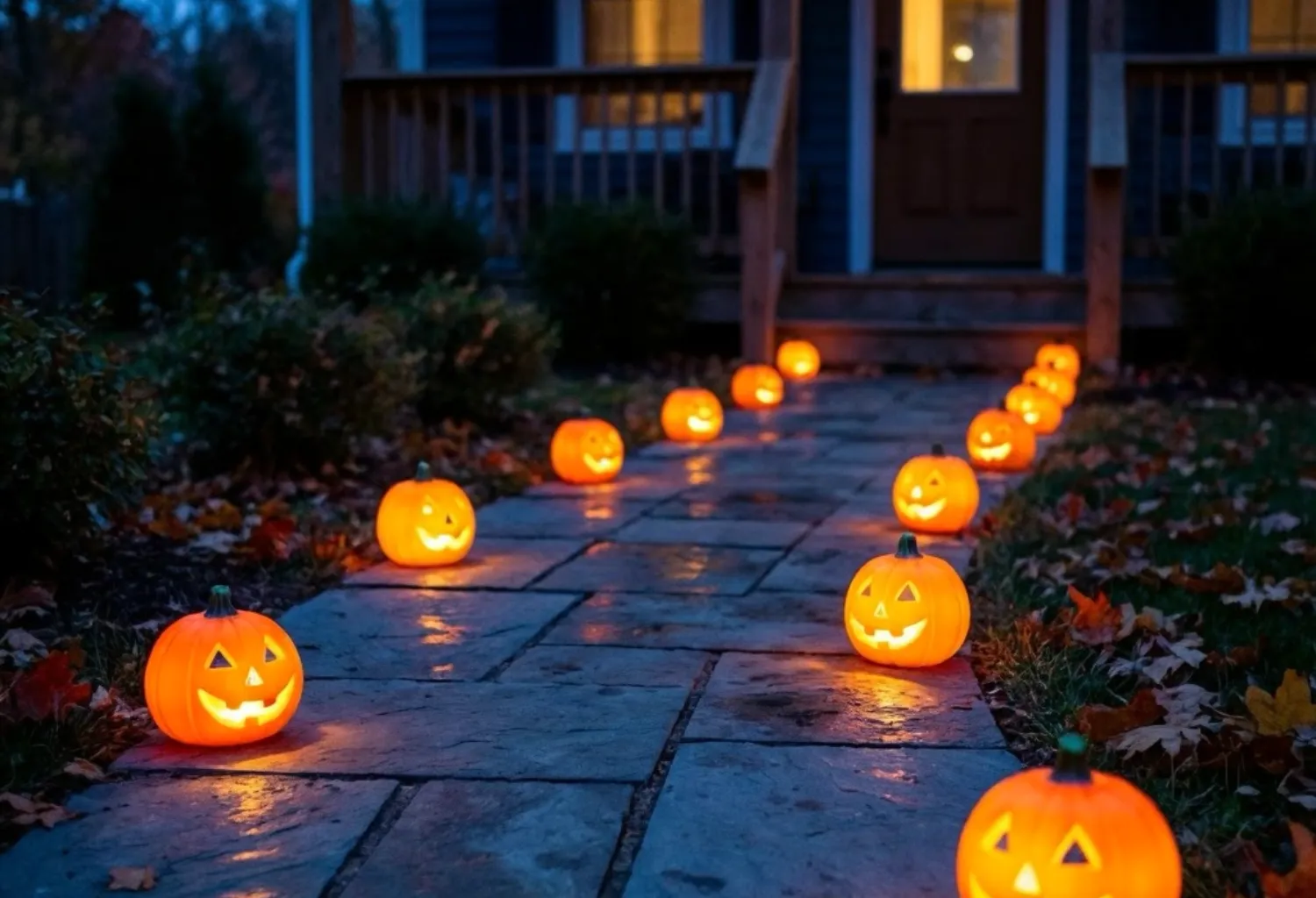 Jack-O'-Lantern Pathway Lights
