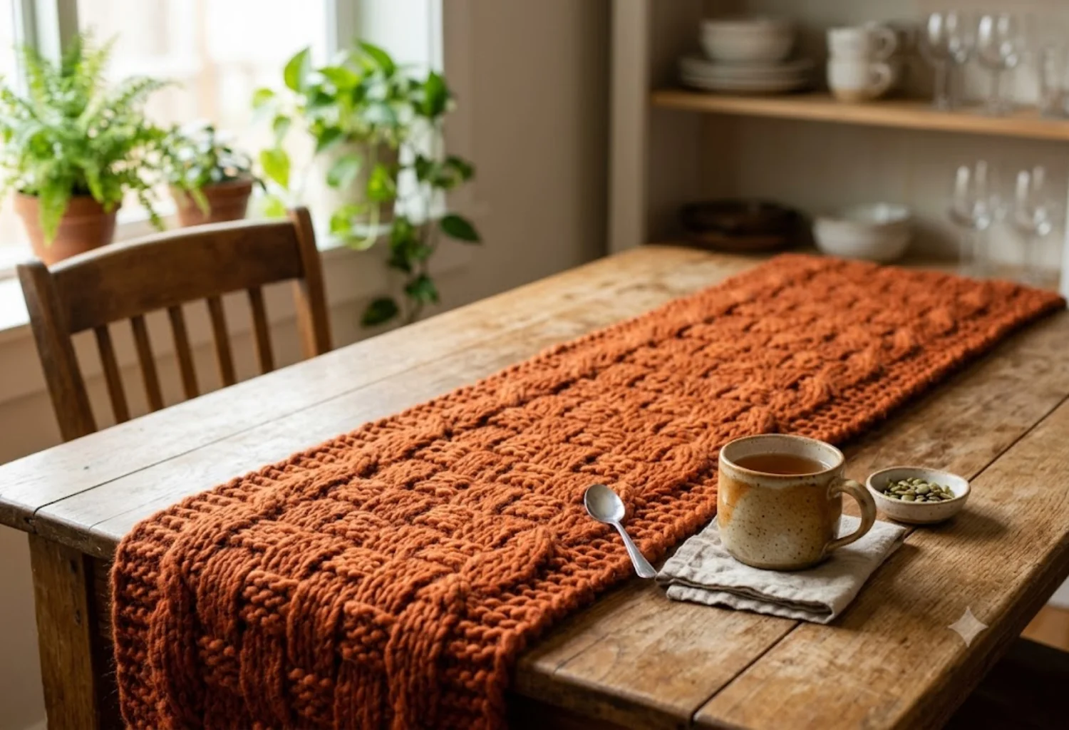 Knit Table Runners
