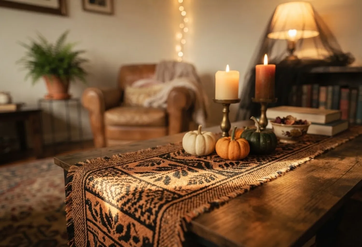 Layered Halloween Rug or Runner
