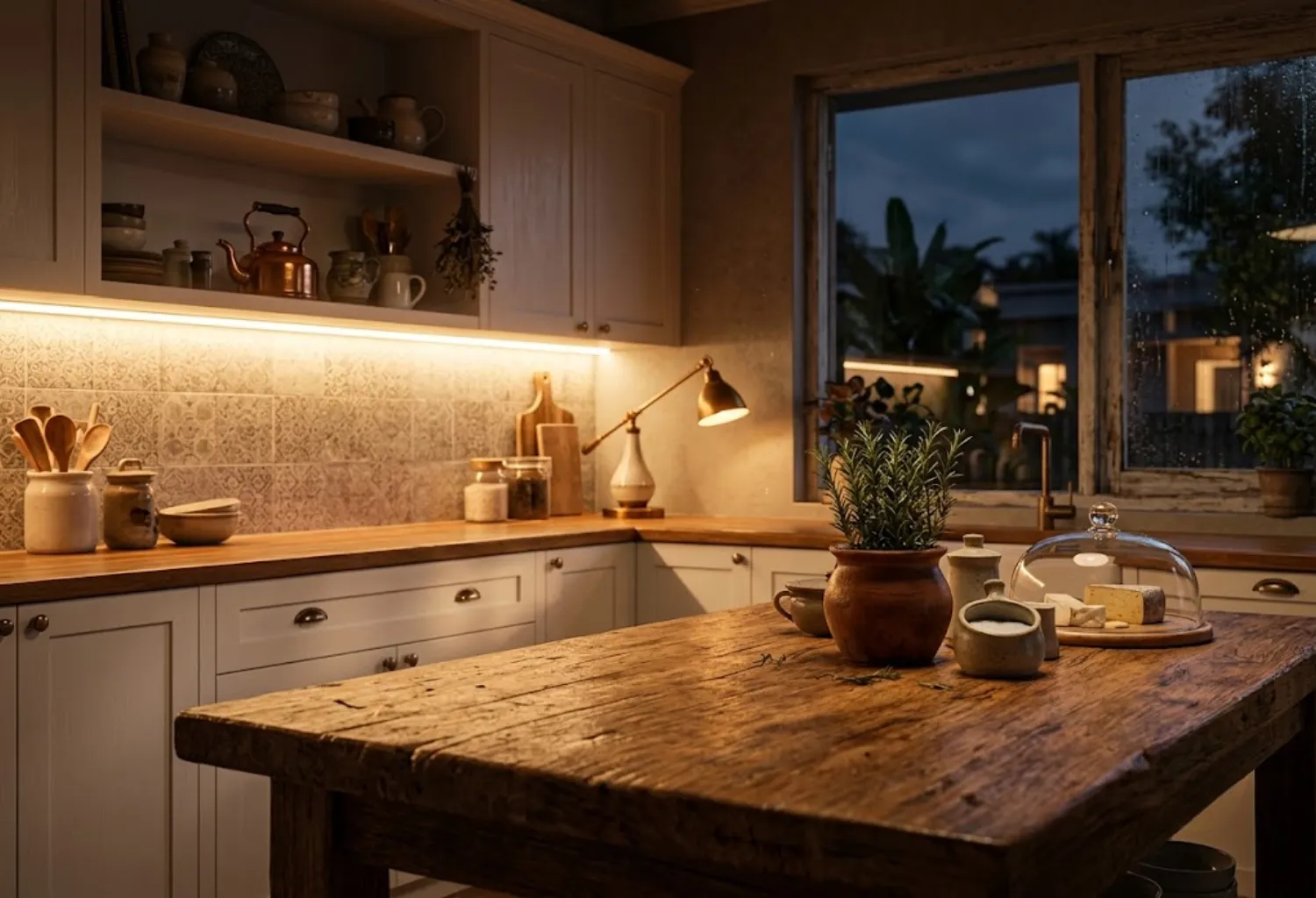 Layered Lighting with Warm Bulbs