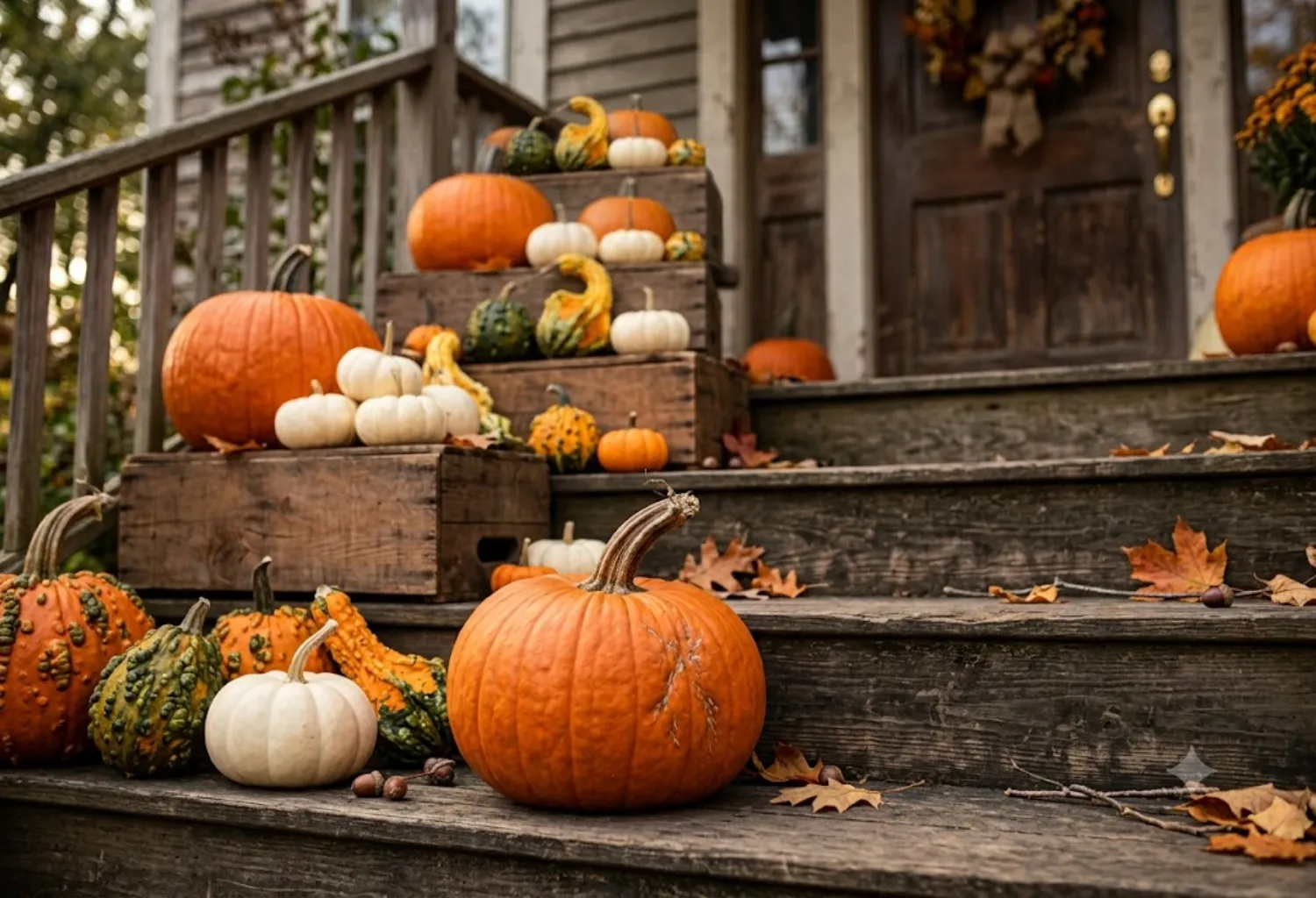 Layered Pumpkin Displays