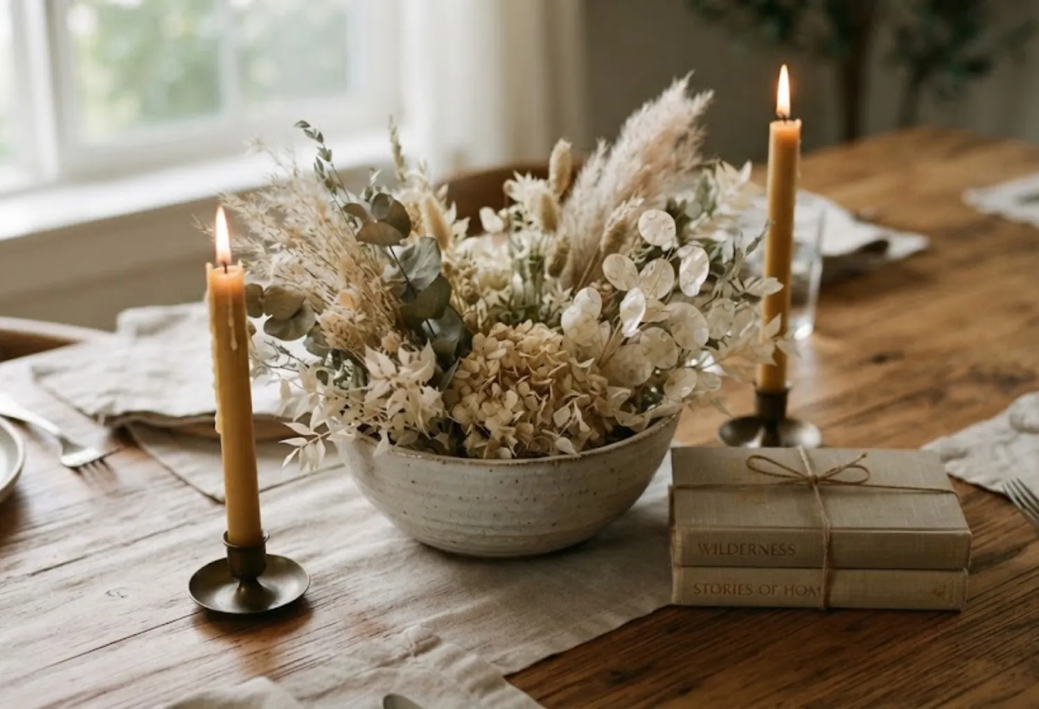 Layered Table Centerpiece