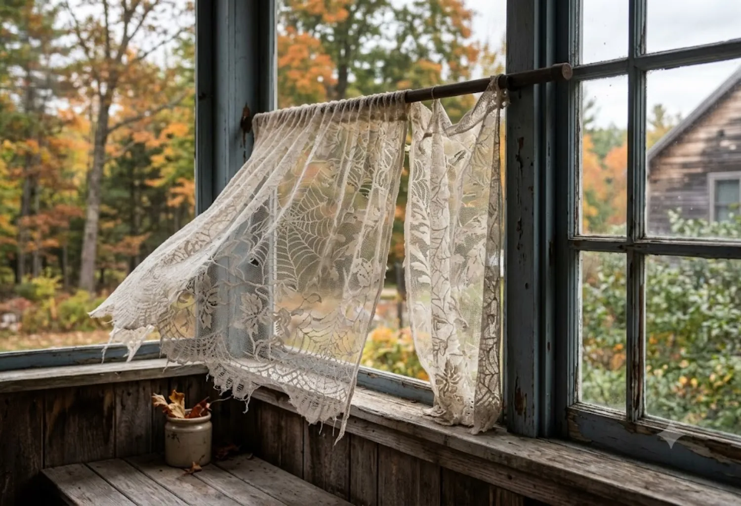 Macabre Lace Curtains
