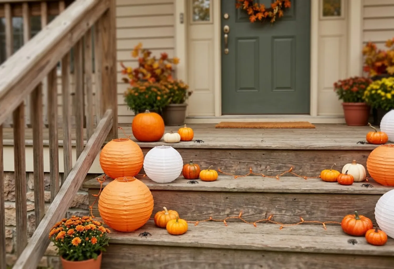 Minimalist halloween porch ideas
