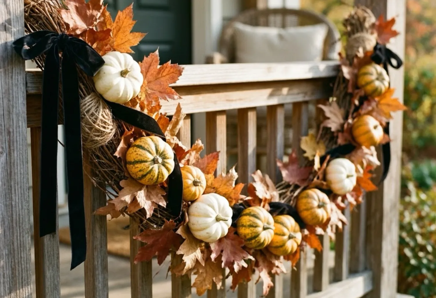Porch Railing Garland