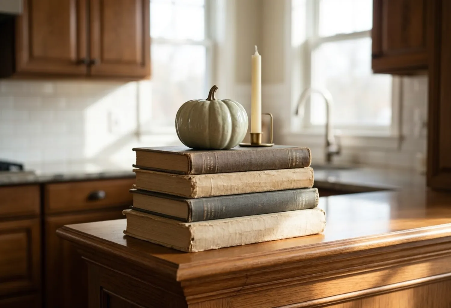 Stacked Vintage Books