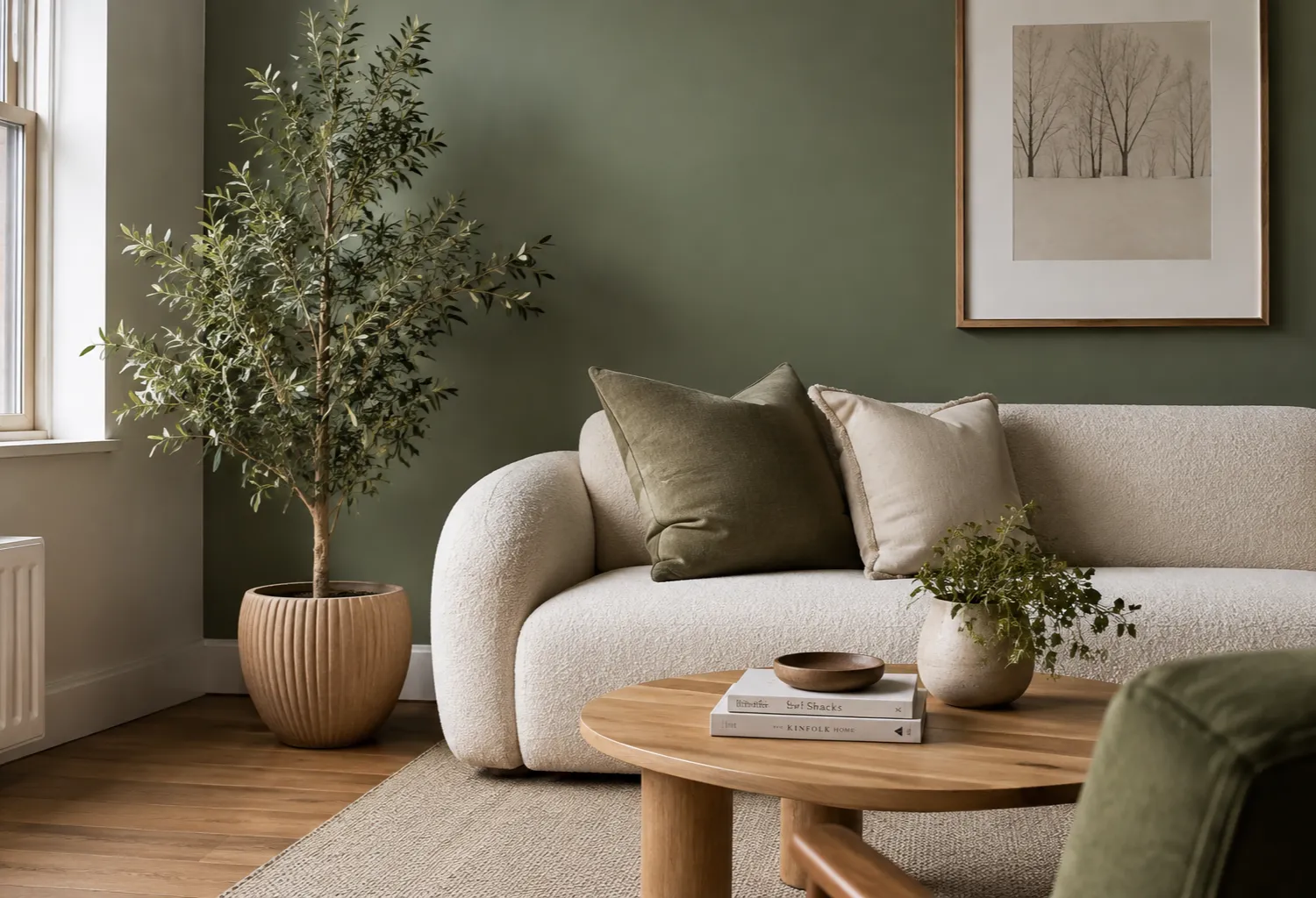 Start With a Sage Green Accent Wall