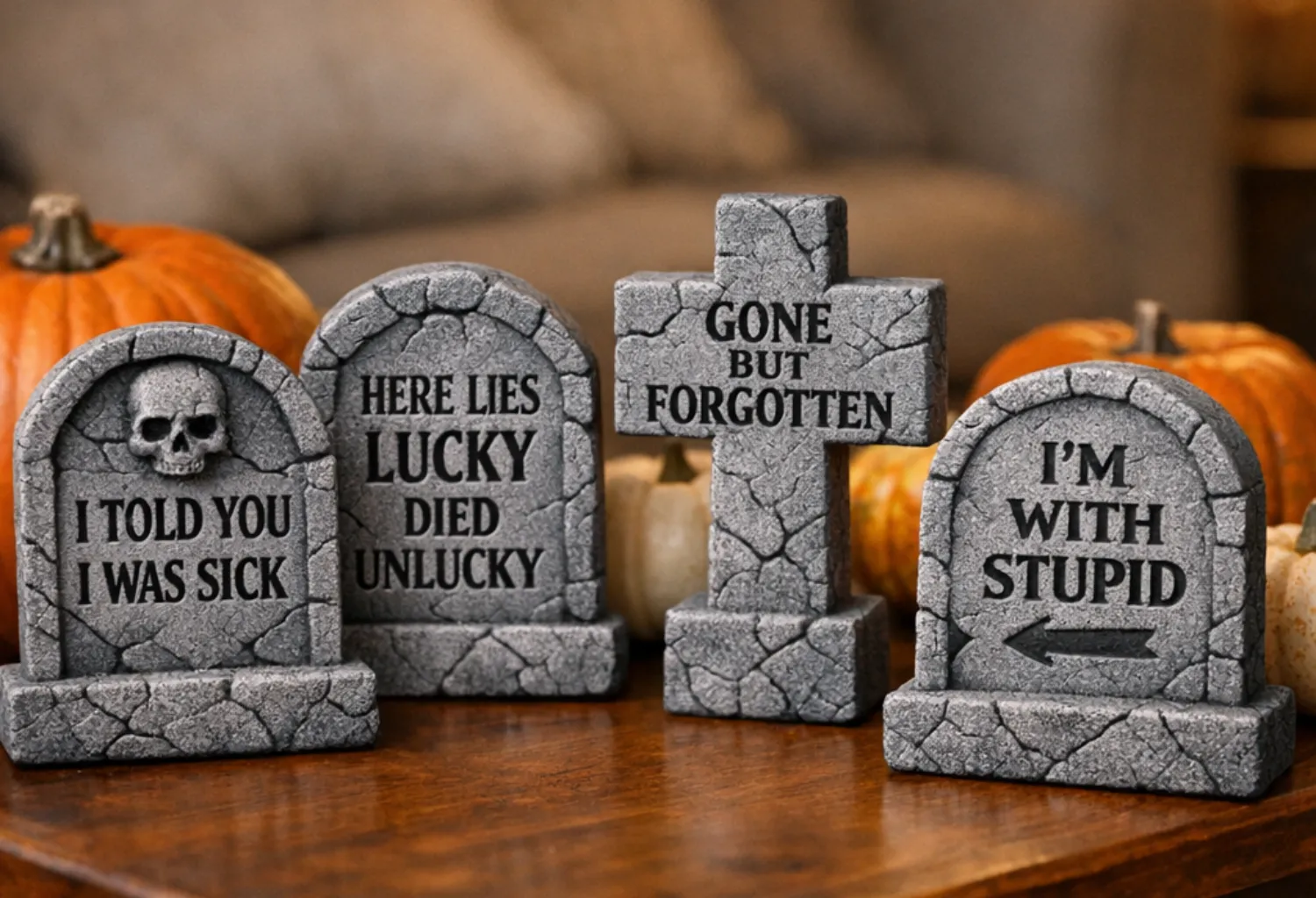 Tabletop Tombstone Props
